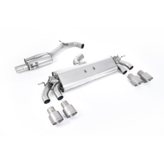 Milltek cat-back 76.20 mm — Sa rezonatorom — Četvorostruki 100mm GT100 — SSXVW579