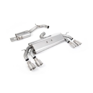 Milltek cat-back 76.20 mm — Sa rezonatorom — Četvorostruki 100mm GT100 — SSXVW585