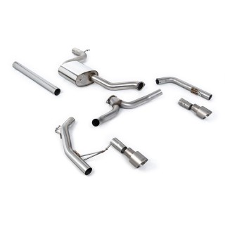 Milltek cat-back 76.20 mm — Bez rezonatora — Dupli 100mm GT100 — SSXVW605
