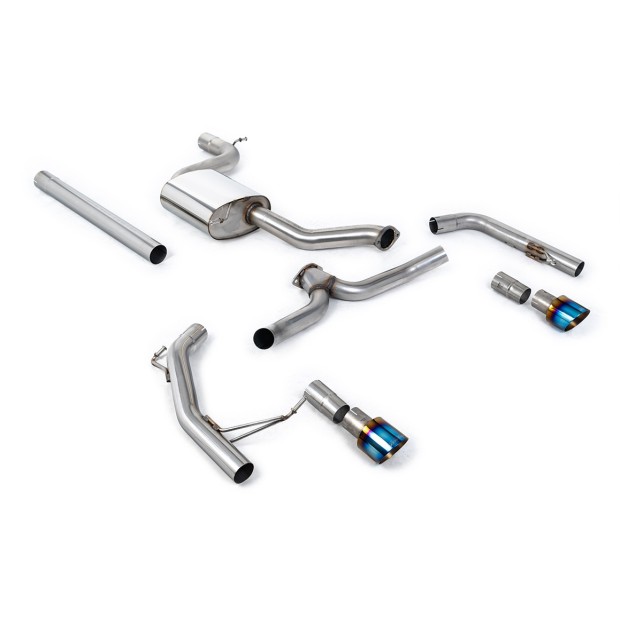 Milltek cat-back 76.20 mm — Bez rezonatora — GT-100 — SSXVW606