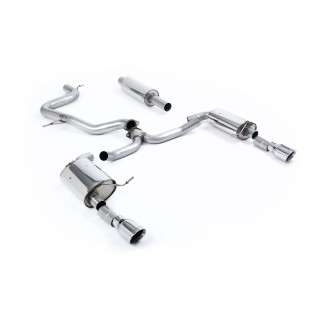 Milltek cat-back 76.20 mm — Sa rezonatorom — Dupli GT100 — SSXVW608