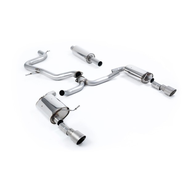Milltek cat-back 76.20 mm — Sa rezonatorom — Dupli 100mm GT100 — SSXVW610