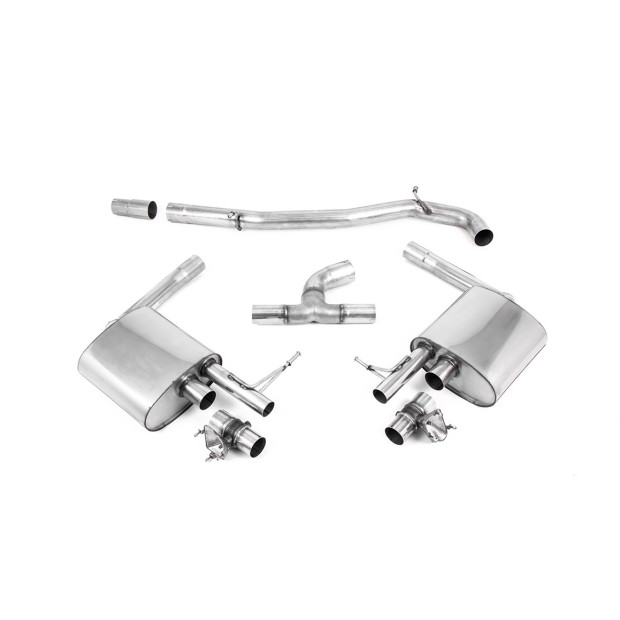 Milltek cat-back 76.20 mm — Bez rezonatora — SSXVW624