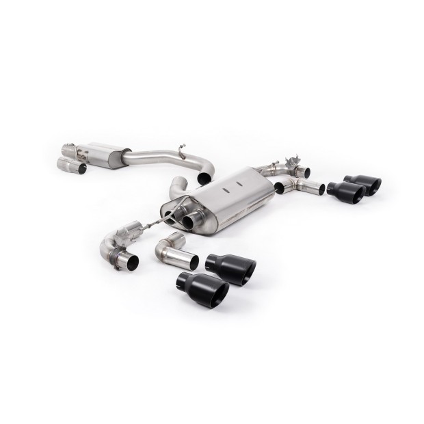 Milltek cat-back 80.00 mm — Sa rezonatorom — Četvorostruki 100mm GT100 — SSXVW652