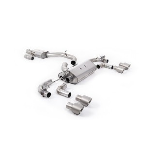 Milltek cat-back 80.00 mm — Sa rezonatorom — Četvorostruki 100mm GT100 — SSXVW653