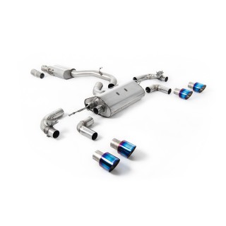Milltek cat-back 80.00 mm — Sa rezonatorom — Četvorostruki 100mm GT100 — SSXVW654