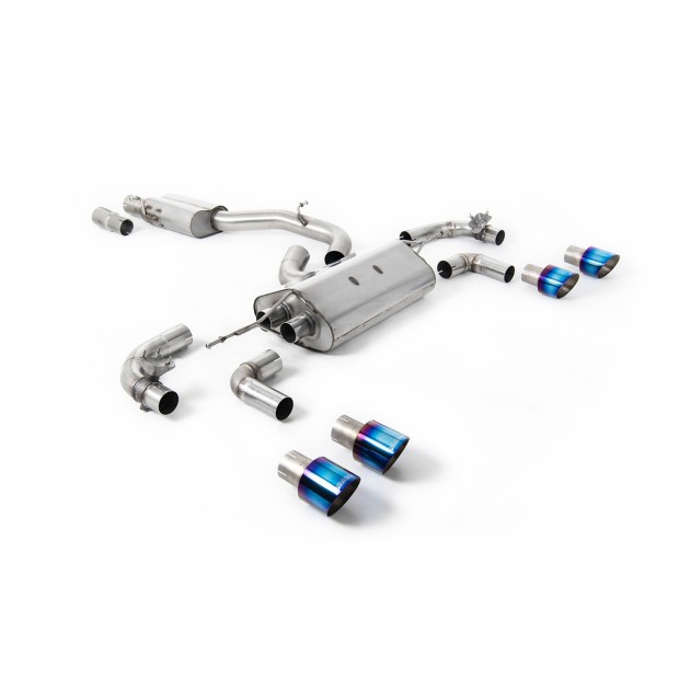 Milltek cat-back 80.00 mm — Sa rezonatorom — Četvorostruki 100mm GT100 — SSXVW654