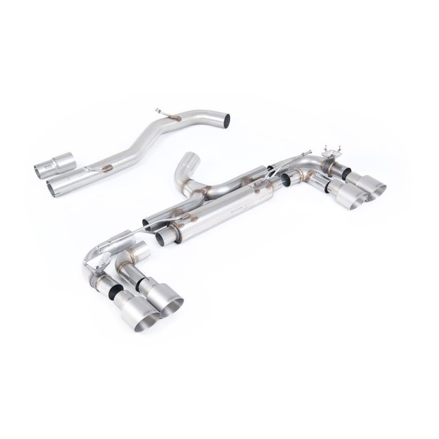Milltek cat-back 80.00 mm — Bez rezonatora — Četvorostruki 100mm GT100 — SSXVW715