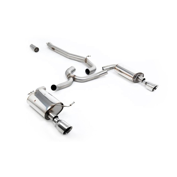 Milltek cat-back 76.20 mm — Bez rezonatora — Dupli GT100 — SSXVW747