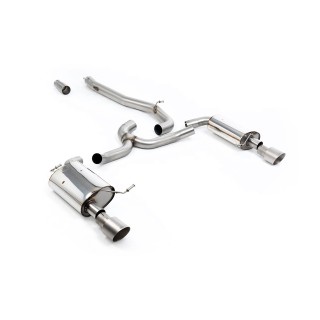 Milltek cat-back 76.20 mm — Bez rezonatora — Dupli 100mm GT100 — SSXVW749