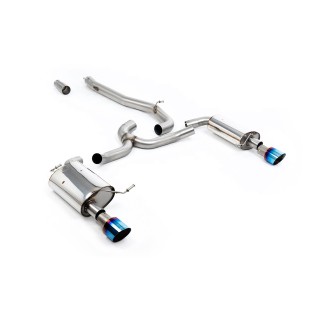 Milltek cat-back 76.20 mm — Bez rezonatora — GT-100 — SSXVW750