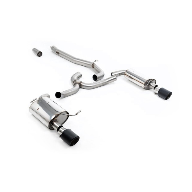 Milltek cat-back 76.20 mm — Bez rezonatora — 102mm Karbonski Jet — SSXVW751