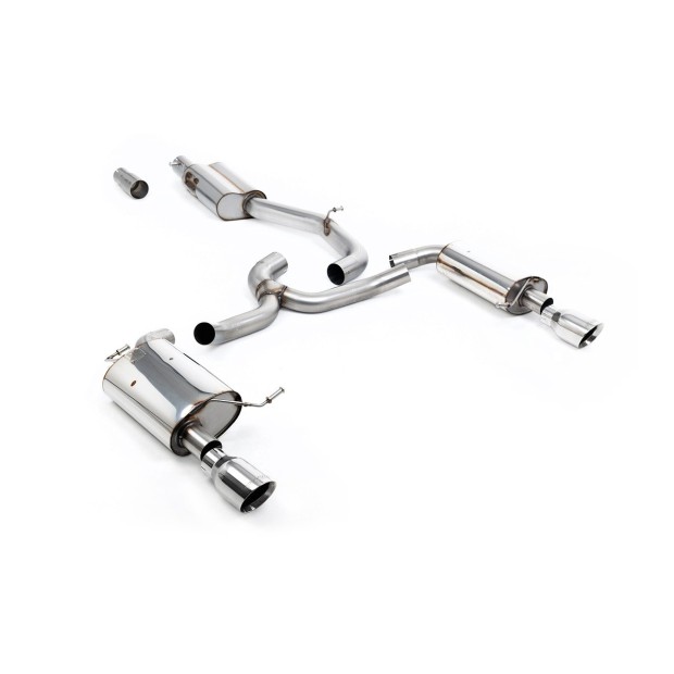Milltek cat-back 76.20 mm — Sa rezonatorom — Dupli GT100 — SSXVW752