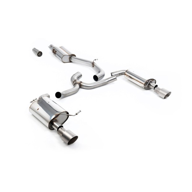 Milltek cat-back 76.20 mm — Sa rezonatorom — Dupli 100mm GT100 — SSXVW754